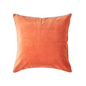 Samt-Kissenbezug Orange - 40 x 40 cm