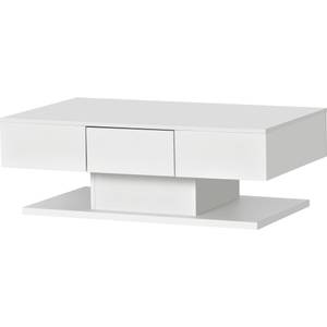 Table basse Diana Ⅰ Blanc - Bois manufacturé - 60 x 36 x 100 cm