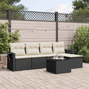 Gartensitzgruppe K5805(6-tlg) Schwarz - Massivholz - 69 x 62 x 55 cm