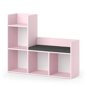 Sitzbank Luigi Pink - Holzwerkstoff - 107 x 98 x 31 cm