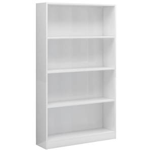 Bücherregal 3016500-4 Hochglanz Cremeweiß - 80 x 142 cm