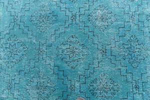 Tapis Ultra Vintage CCXXXIV Turquoise - Textile - 114 x 1 x 272 cm