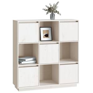 Highboard DE9442 Weiß - Massivholz - 35 x 117 x 111 cm