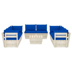 Garten-Lounge-Set (9-teilig) 3016490-22 Blau