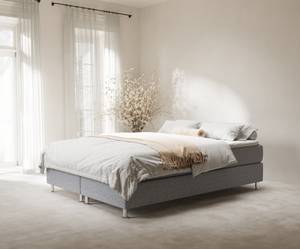 Boxspringbett Sub Grau - Breite: 140 cm