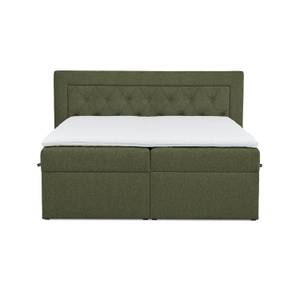 Boxspringbett Allure Pocket und Visco Khaki - Breite: 160 cm