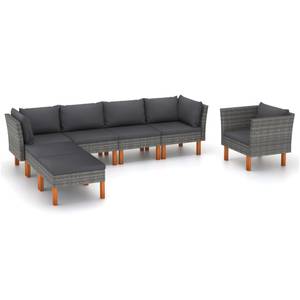 Garten-Sofa-Set (7-teilig) 3011728-5 Grau