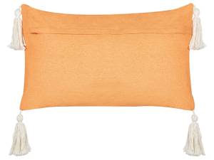 Coussin décoratif LITHOPS Orange - Blanc - Nombre de pièces dans le lot : 2