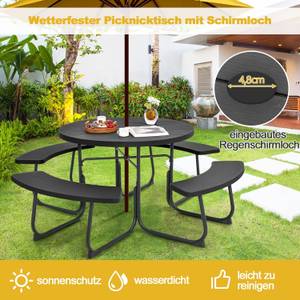 Gartenmöbel Set ZB33486 Schwarz