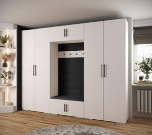 Garderobe Inova 3 Z9 Schwarz - Weiß - Schwarz