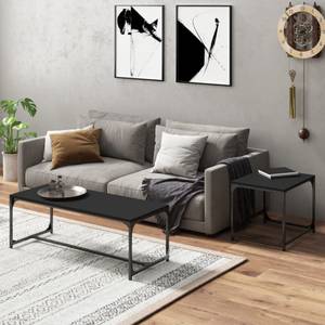 Couchtische 2er Set D839 Schwarz