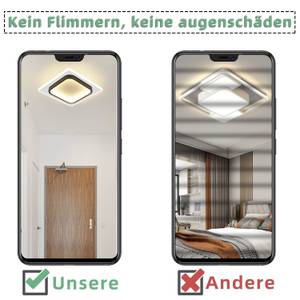 LED Deckenleuchte Harmonie Weiß - Kunststoff - 24 x 7 x 24 cm