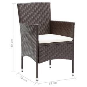 Essgruppe (5-teilig) 3012261-2 Braun - 80 x 80 cm - Anzahl Teile im Set: 5