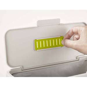 Composteur de cuisine Compo 4 Food Waste Gris - Matière plastique - 12 x 18 x 29 cm