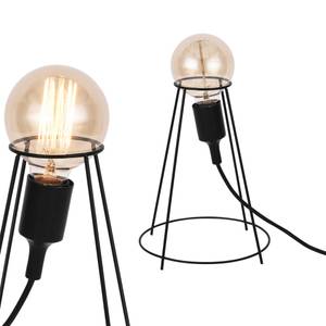 Lampe de table Noir - Métal - 20 x 26 x 20 cm