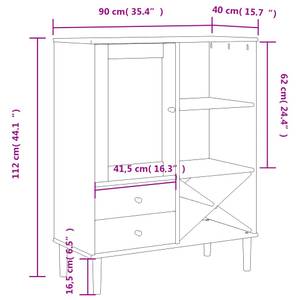 Highboard DE3723 Weiß