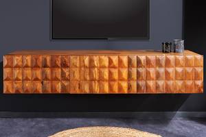 Lowboard VULCANO Braun - Massivholz - Holzart/Dekor - 160 x 29 x 34 cm