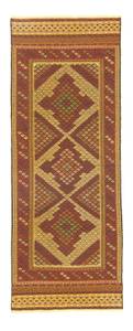 Kelim Afghan - 212x82cm Naturfaser - 82 x 1 x 212 cm