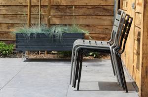 Gartenstuhl Max XXL 2er Set Grau