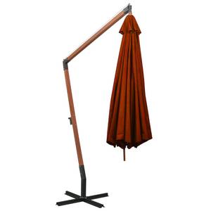 Ampelschirm 3005780 Orange - Metall - Massivholz - 350 x 290 x 350 cm