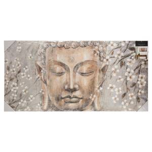 Gemalte Leinwand BOUDDHA Papier - 3 x 58 x 118 cm