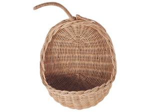 Wandobjekt MAKONDE Beige - Blau - Rattan - 24 x 40 x 15 cm