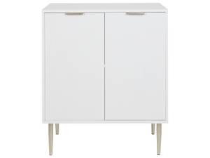 Buffet SOHO Doré - Blanc - Bois manufacturé - 70 x 82 x 40 cm