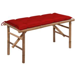 Banc de jardin 3006626-2 Rouge - Bambou - 38 x 45 x 118 cm