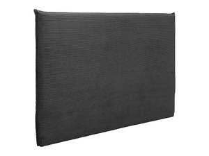 Tête de lit AMBRILIA Gris - Textile - 10 x 125 x 160 cm