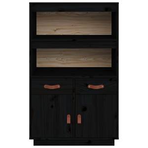 Highboard DE3026 Schwarz - Massivholz - 40 x 109 x 67 cm