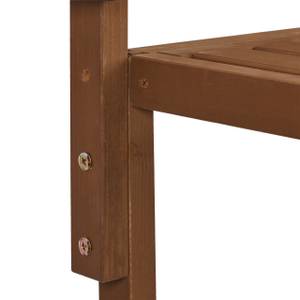 Klappbarer Balkontisch aus Holz Braun - Holzwerkstoff - Metall - 70 x 55 x 66 cm
