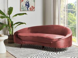 3-Sitzer Sofa SAVAR Schwarz - Rot