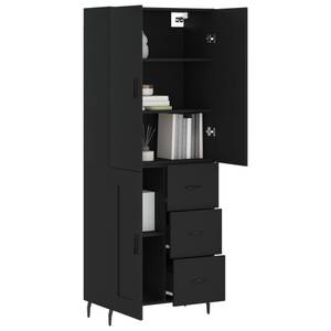 Highboard DE4834 Schwarz - Holzwerkstoff - 34 x 180 x 70 cm