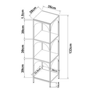 Standregal Akaa Höhe: 133 cm
