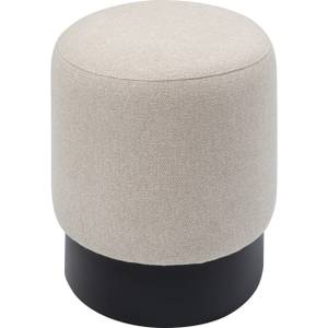 Tabouret Cherry II Beige - Textile - 37 x 44 x 37 cm