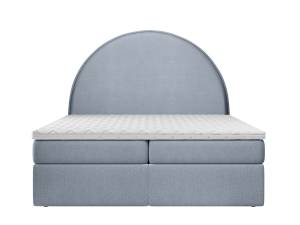 Boxspringbett Half Moon Blaugrau - Breite: 140 cm