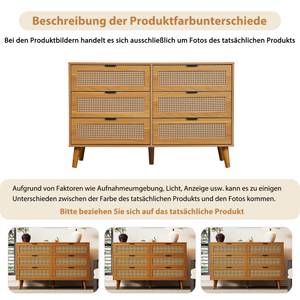 Sideboard Coeus Ⅶ Braun - Holzwerkstoff - Metall - Massivholz - Holzart/Dekor - 40 x 77 x 120 cm