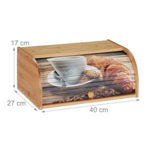 Boîte à pain en bambou Marron - Bambou - Bois manufacturé - 40 x 17 x 27 cm