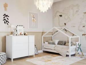 Lit cabane HYTTE HB001 Blanc