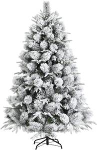 180cm Künstlicher Weihnachtsbaum Weiß - Kunststoff - 109 x 180 x 109 cm