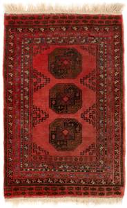 Teppich Afghan XI Rot - Textil - 80 x 1 x 118 cm