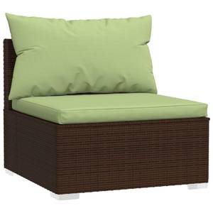 Garten-Lounge-Set (10-teilig) 3013637-3 Braun - Grün - Metall - Polyrattan - 60 x 30 x 60 cm