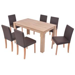 Esszimmer-Set(7-teliig) 294857 Braun