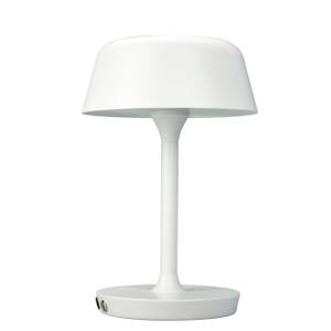 Lampe à poser rechargeable Valencia Blanc - Métal - 20 x 30 x 20 cm