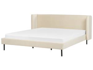 Lit double ARETTE Beige - Crème - Largeur : 204 cm