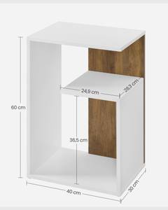 Beistelltisch Island Braun - Holzwerkstoff - 30 x 60 x 40 cm