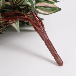 Künstliche Hängepflanze Tradescantia Grün - Kunststoff - 30 x 15 x 80 cm
