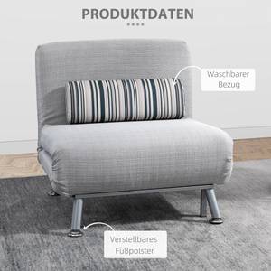 Schlafsofa 833-066 Grau - Metall - 70 x 75 x 75 cm