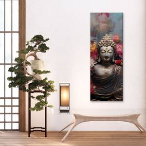 KUNSTDRUCK Buddha and Lotus Flower 4 40 x 120 cm