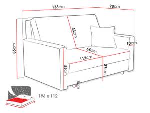 Schlafsofa Viva Bis Premium II Grau